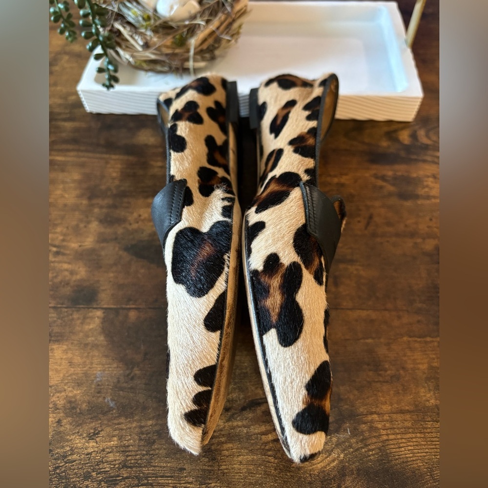 Women's Dee Keller Leopard Print Slip On Loafer Flats Size 38 (US 8) - Picture 4 of 10